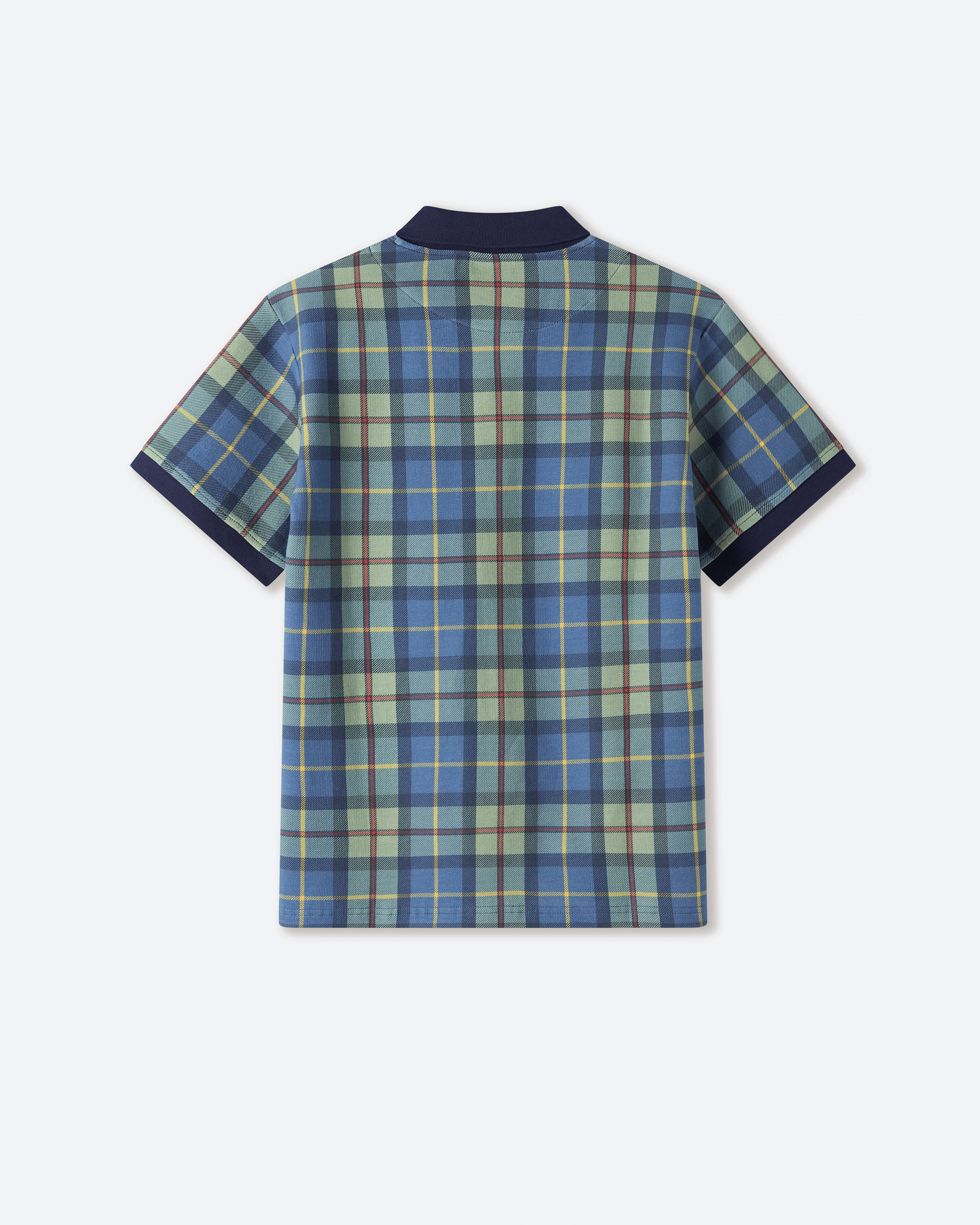 Pique Plaid Polo T-Shirt
