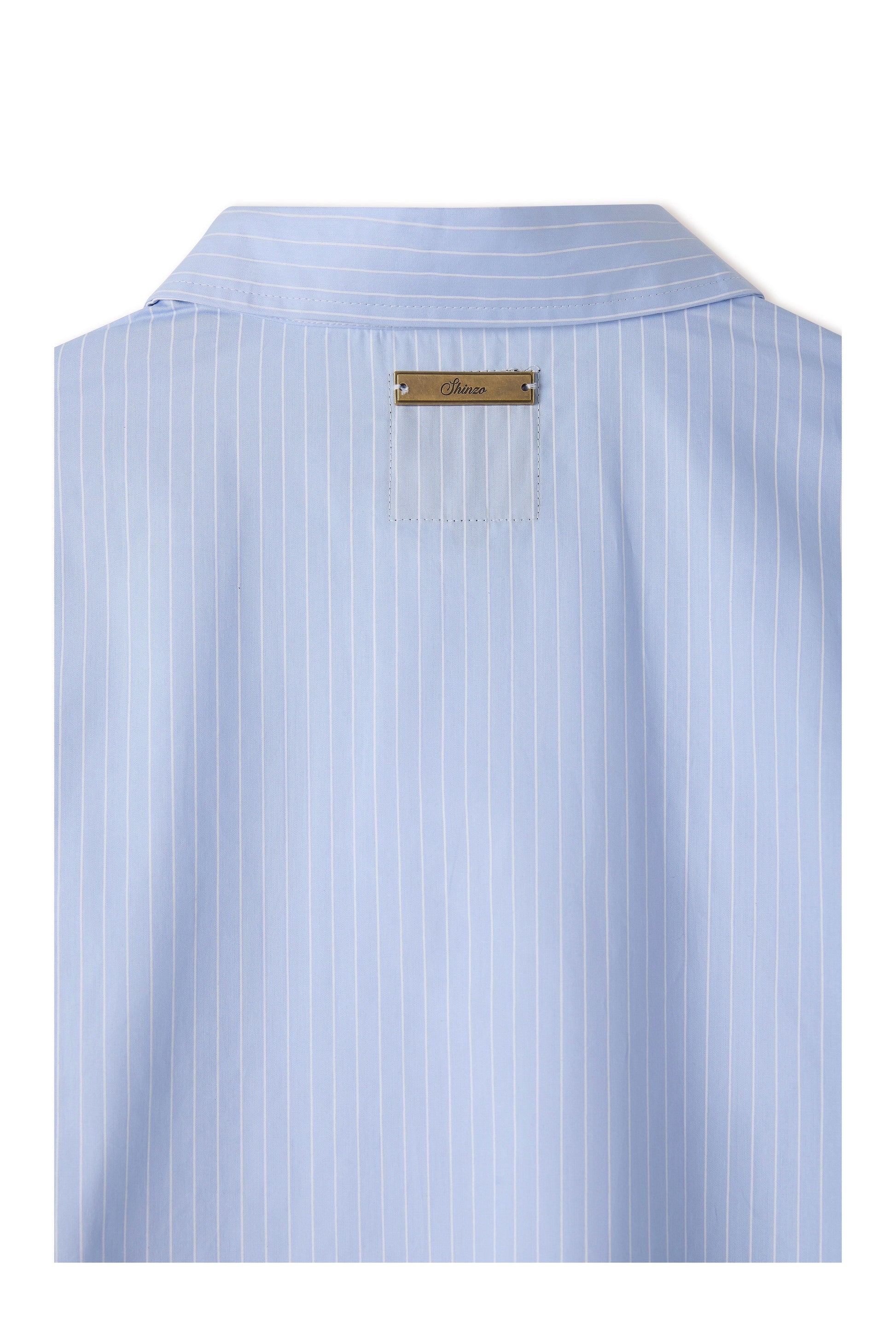 Hattori Blue Pinstripe Button Up Shirt